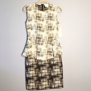 🆕 NWT Nicole Miller Artelier Peplum Dress